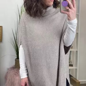 Oversized Sweater Poncho!